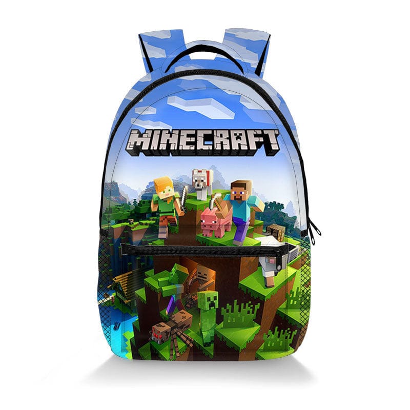 Minecraft Backpack School Bag Pixel Design