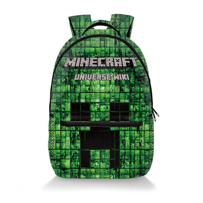 Minecraft Backpack School Bag Pixel Design