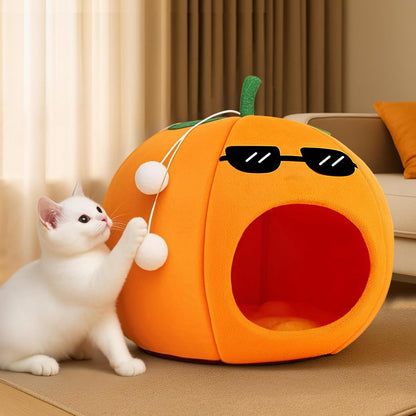 Cat Bed Dog Bed Soft Washable Pet Bed Cat Cave Circular Pet Bed