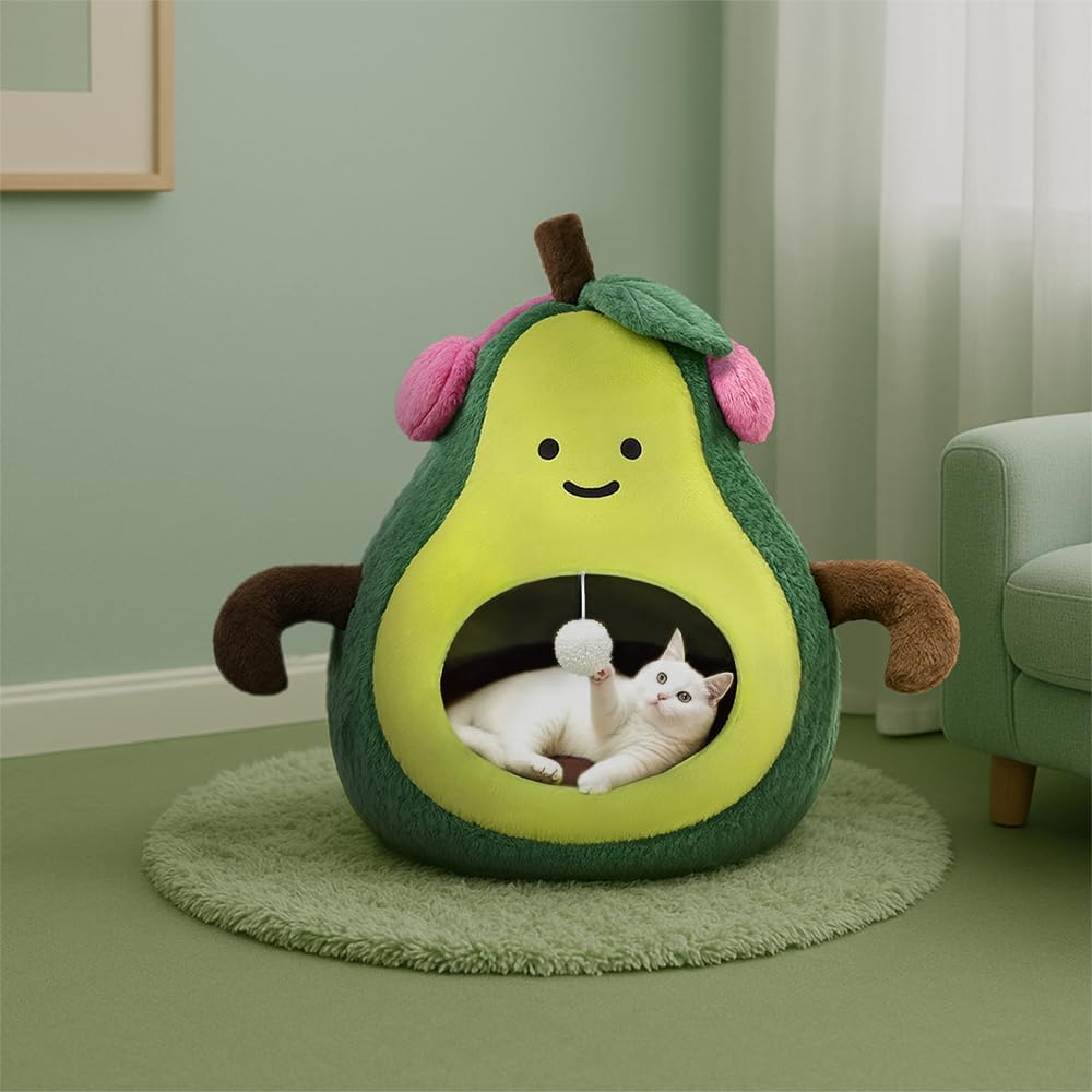 Cat Bed Dog Bed Soft Washable Pet Bed Cat Cave Circular Pet Bed