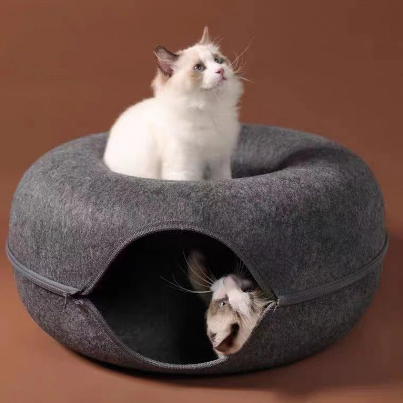Cat Bed Tunnel Cave for Cats