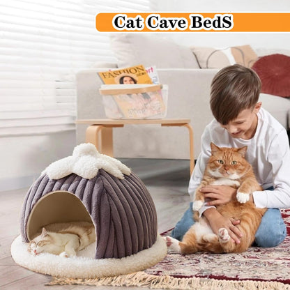 Cat Cave Bed Indoor Machine Washable Slip Resistant