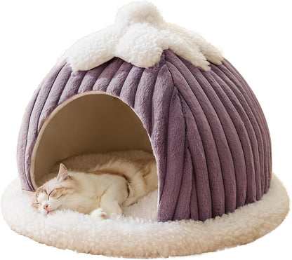Cat Cave Bed Indoor Machine Washable Slip Resistant