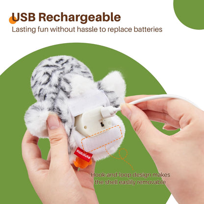 Cat Toy Flapping Bird Interactive Kicker Catnip Rechargeable Toy