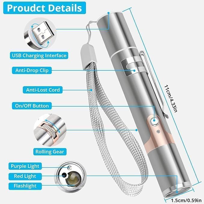 Rechargeable Cat Toy Laser Light