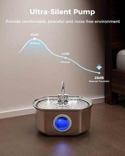 Automatic Cat Water Fountain Dispenser Bowl Pet Drinking Supplies