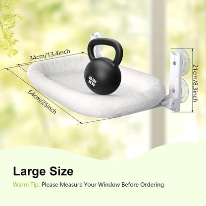 Cat Window Perch Hammock Bed with Suction Cups and Frame