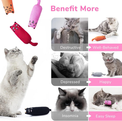 Catnip Mice Toys for Cats 5 Pack Chew Teething Toys