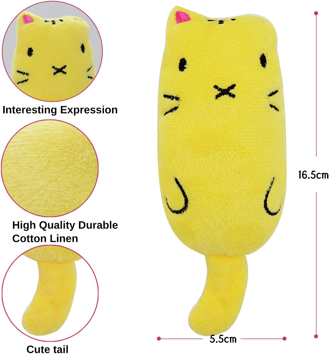 Catnip Mice Toys for Cats 5 Pack Chew Teething Toys