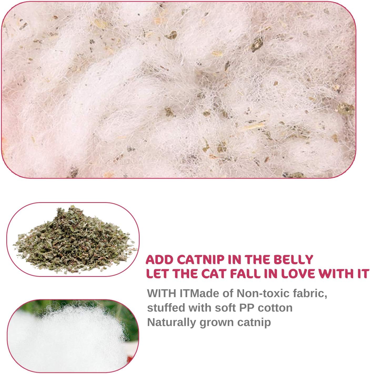 Catnip Mice Toys for Cats 5 Pack Chew Teething Toys