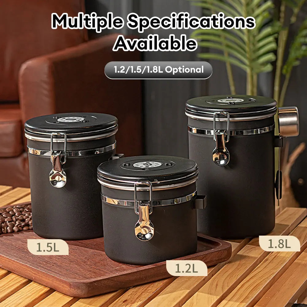 Coffee Storage Container Stainless Steel Canister Food Storage