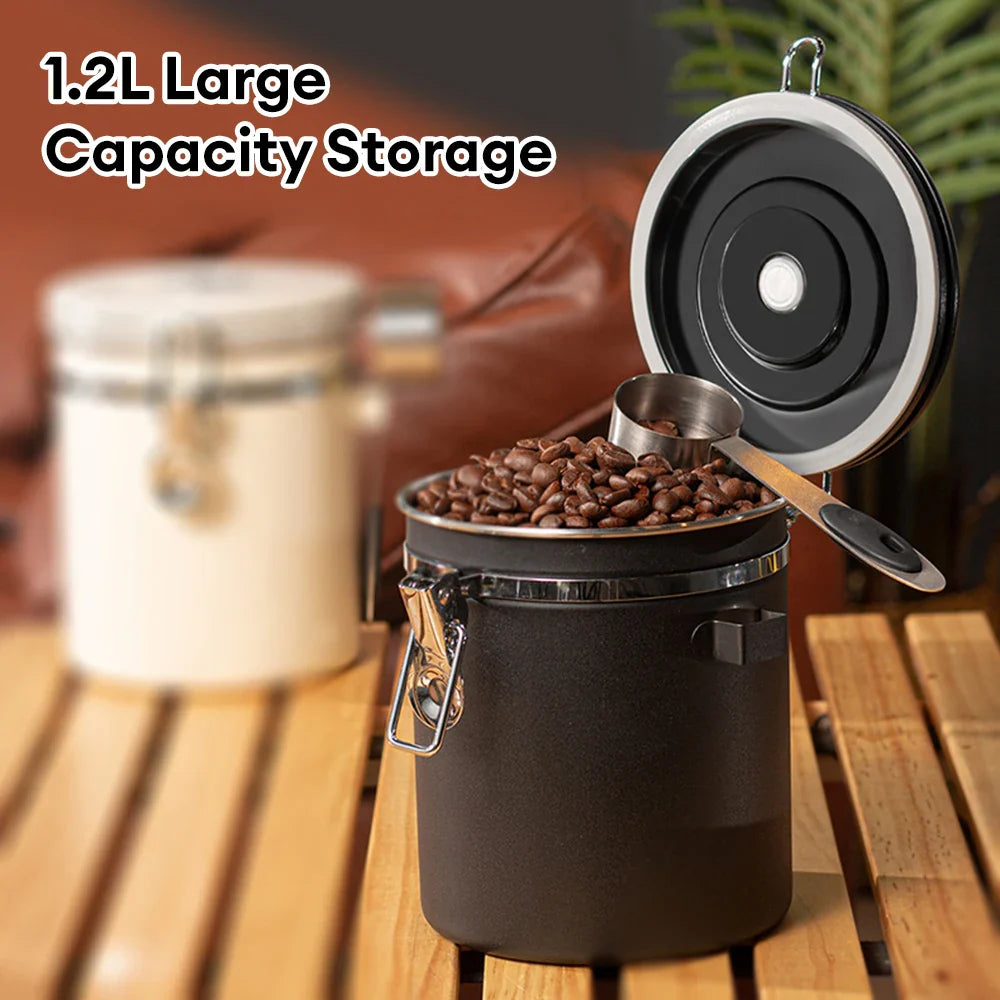 Coffee Storage Container Stainless Steel Canister Food Storage