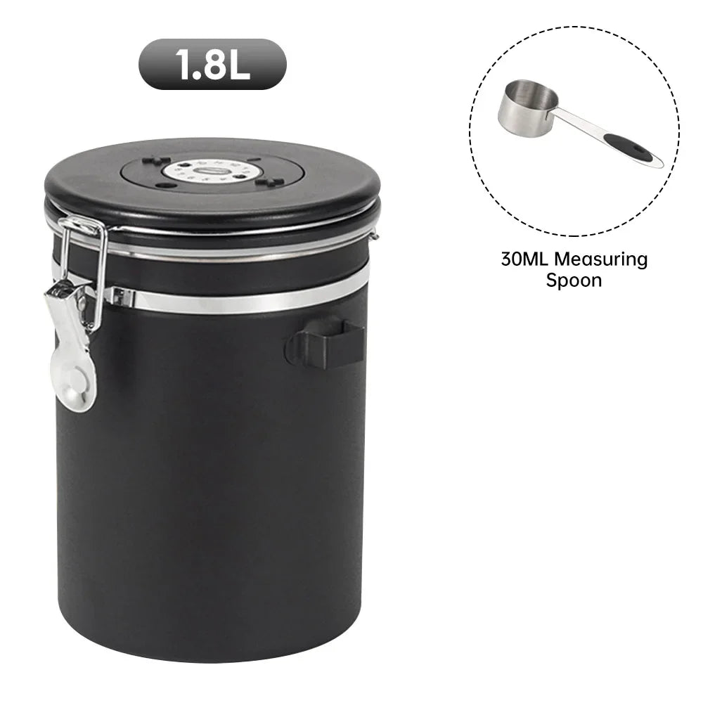 Coffee Storage Container Stainless Steel Canister Food Storage