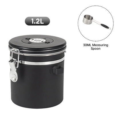 Coffee Storage Container Stainless Steel Canister Food Storage