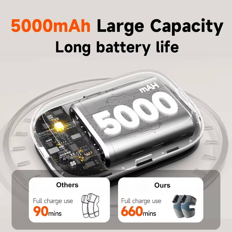 Cordless Knee Massager Heat Vibration