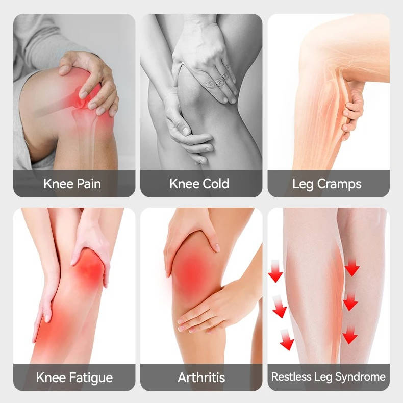Cordless Knee Massager Heat Vibration