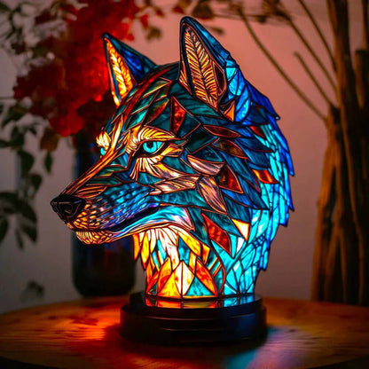 Stained Glass Animal Table Lamp Night Light