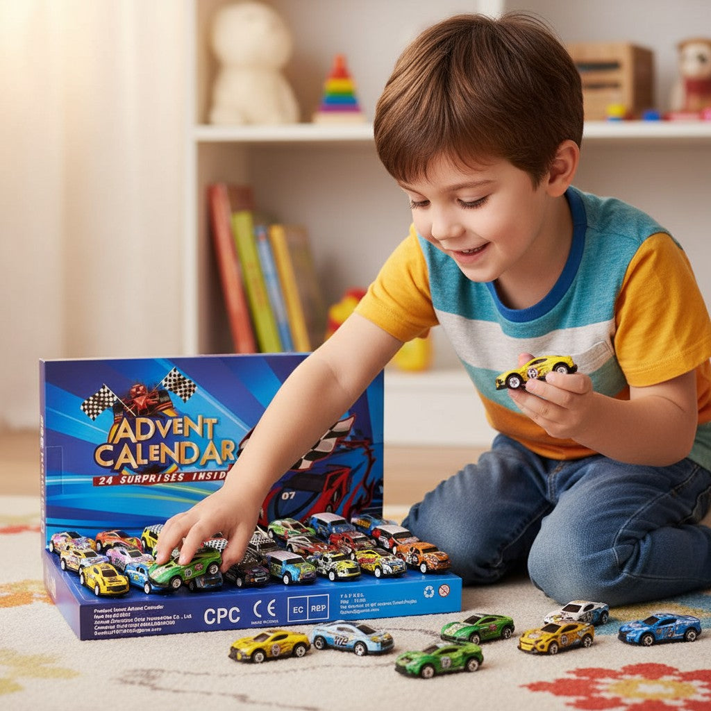 Racing Car Advent Calendar Countdown Gift 24 Days