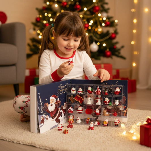 Christmas Advent Calendar with 24 Mini Figurines