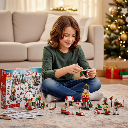 Building Block Advent Calendar 2025 Gift for Kids