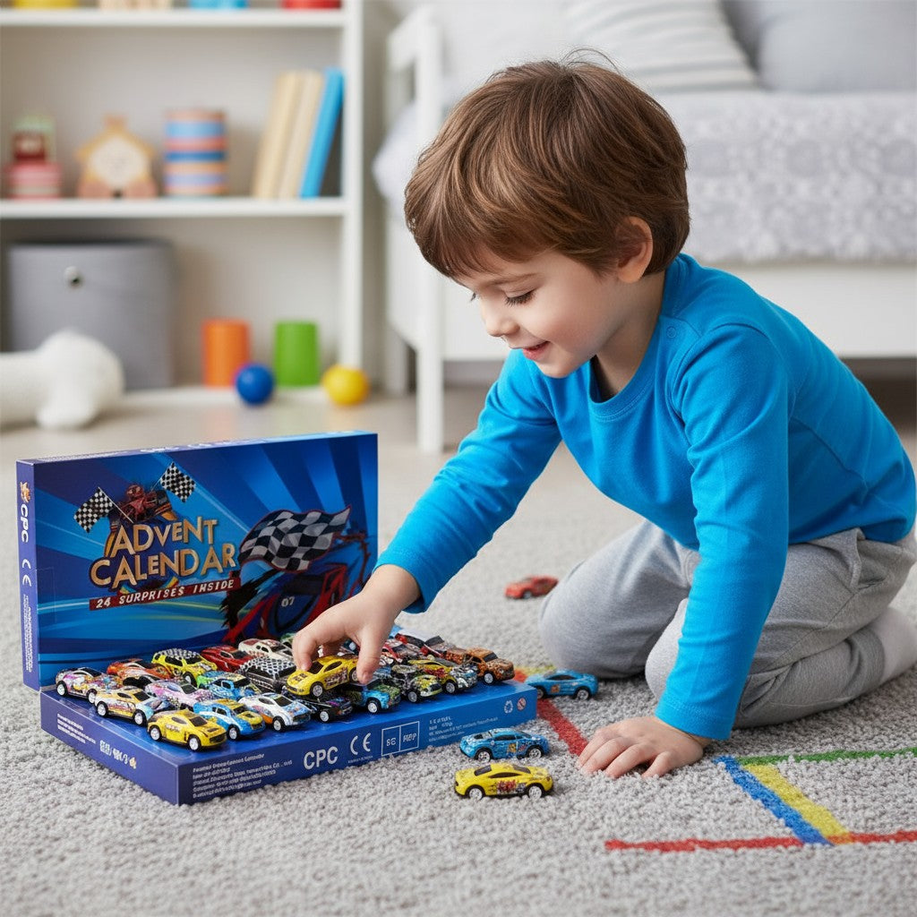 Racing Car Advent Calendar Countdown Gift 24 Days