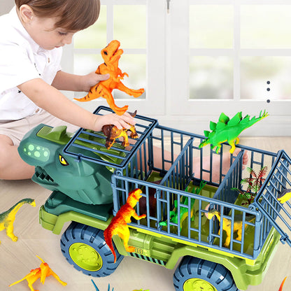 Dinosaur Transport Car Carrier Truck Dino Toy Set