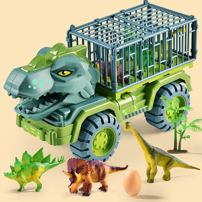 Dinosaur Transport Car Carrier Truck Dino Toy Set