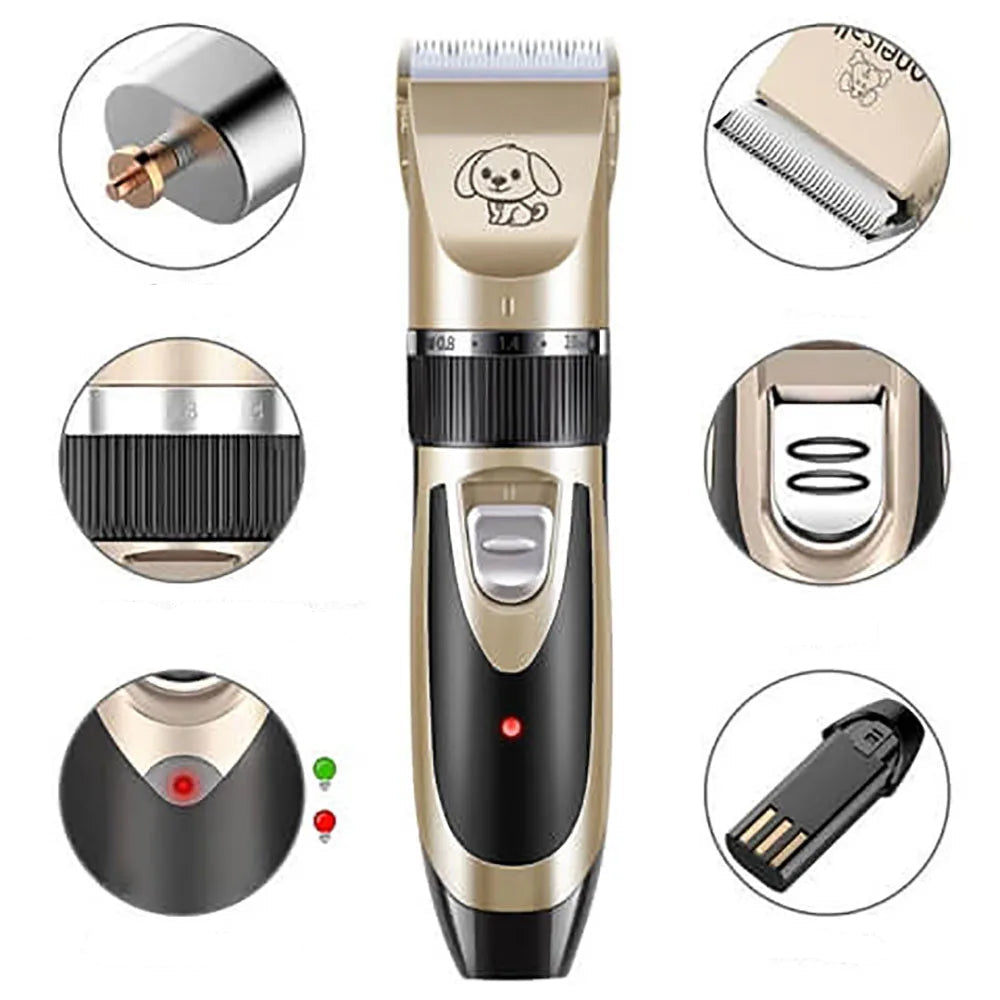 Dog Grooming Clippers Electric Trimmer Set Silent