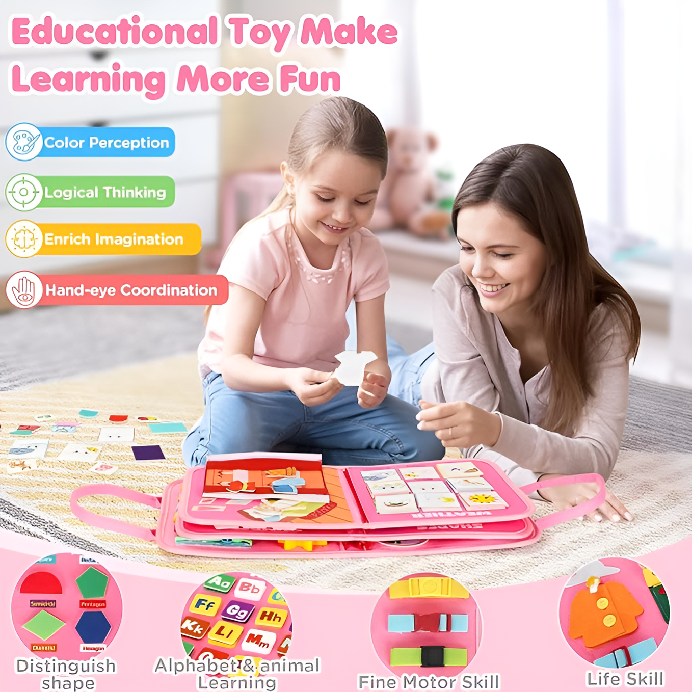 Montessori Busy Board Educational Toy Upgraded Edition