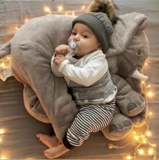 Elephant Baby Pillow Cuddle Soft