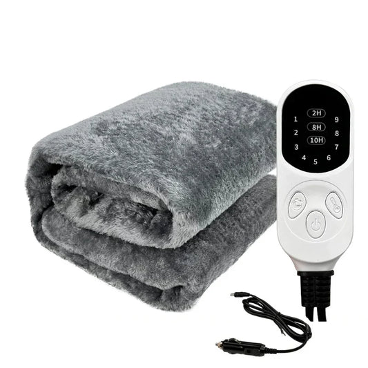 12V Electric Heated Travel Blanket for Car SUV Truck