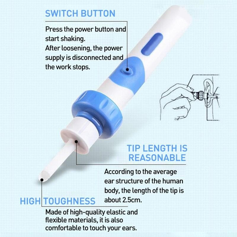 Electric Ear Wax Vacuum Cleaner Tool