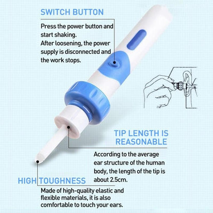 Electric Ear Wax Vacuum Cleaner Tool