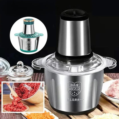 Electric Meat Vegetable Grinder Chopper 2L Capacity
