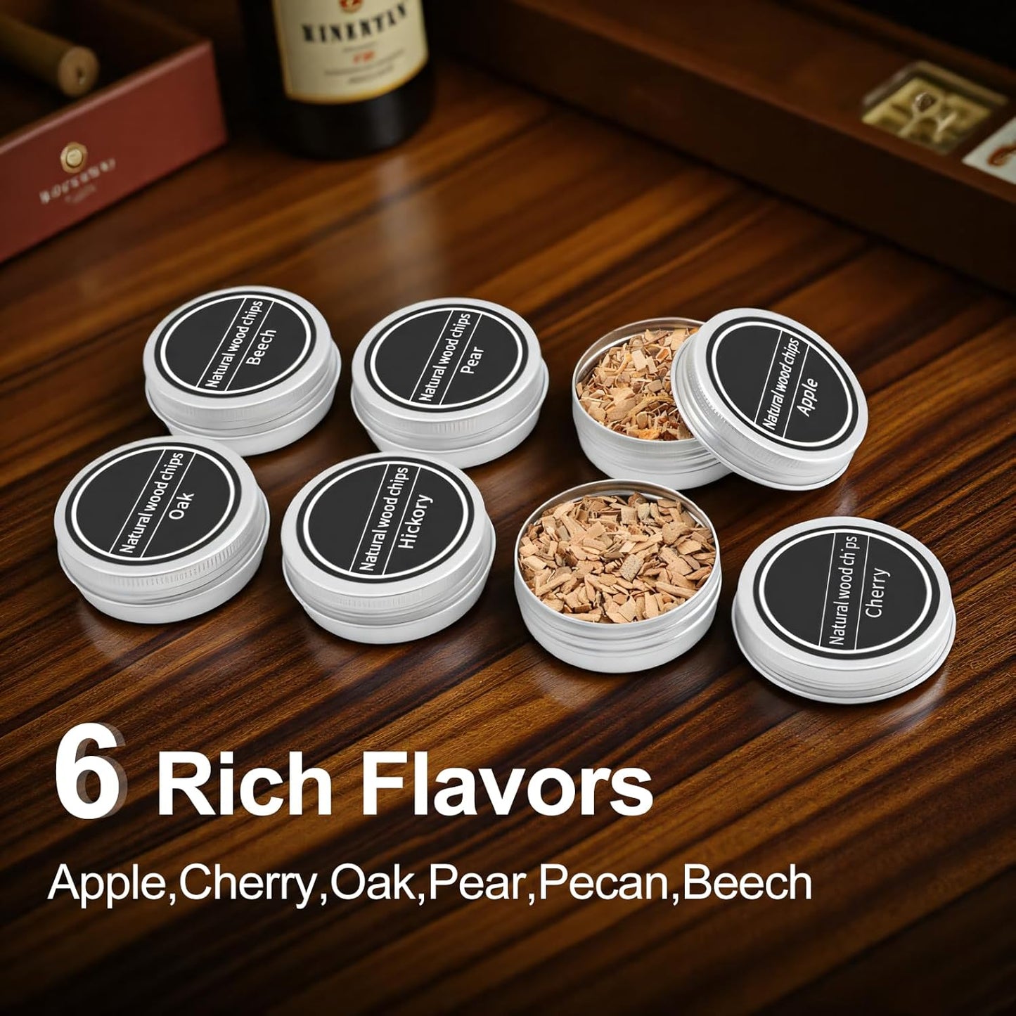 Electric Whiskey Smoker Kit with Lighter and Wood Chips