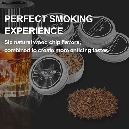 Electric Whiskey Smoker Kit with Lighter and Wood Chips