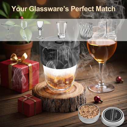 Electric Whiskey Smoker Kit with Lighter and Wood Chips