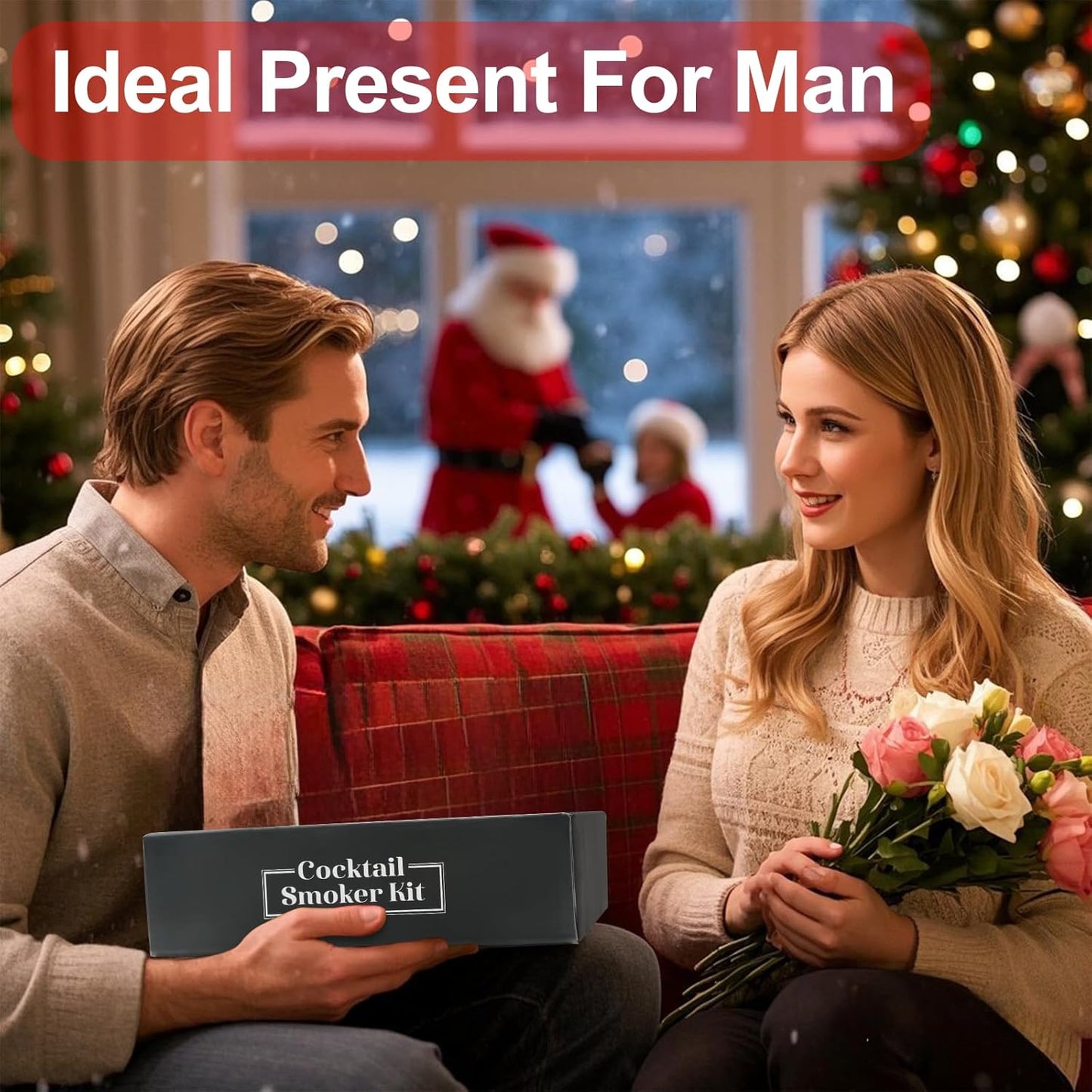 Electric Whiskey Smoker Kit with Lighter and Wood Chips