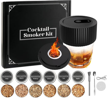 Electric Whiskey Smoker Kit with Lighter and Wood Chips