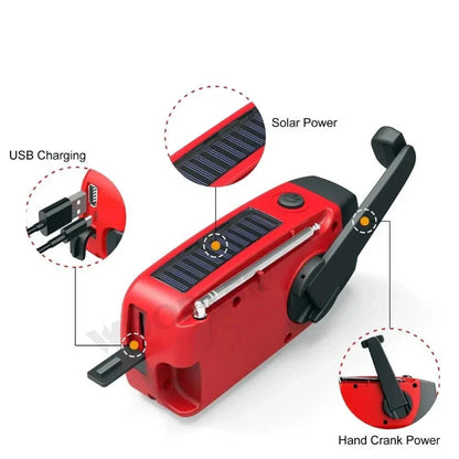 Emergency Solar Power Radio Power Bank