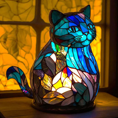 Stained Glass Animal Table Lamp Night Light