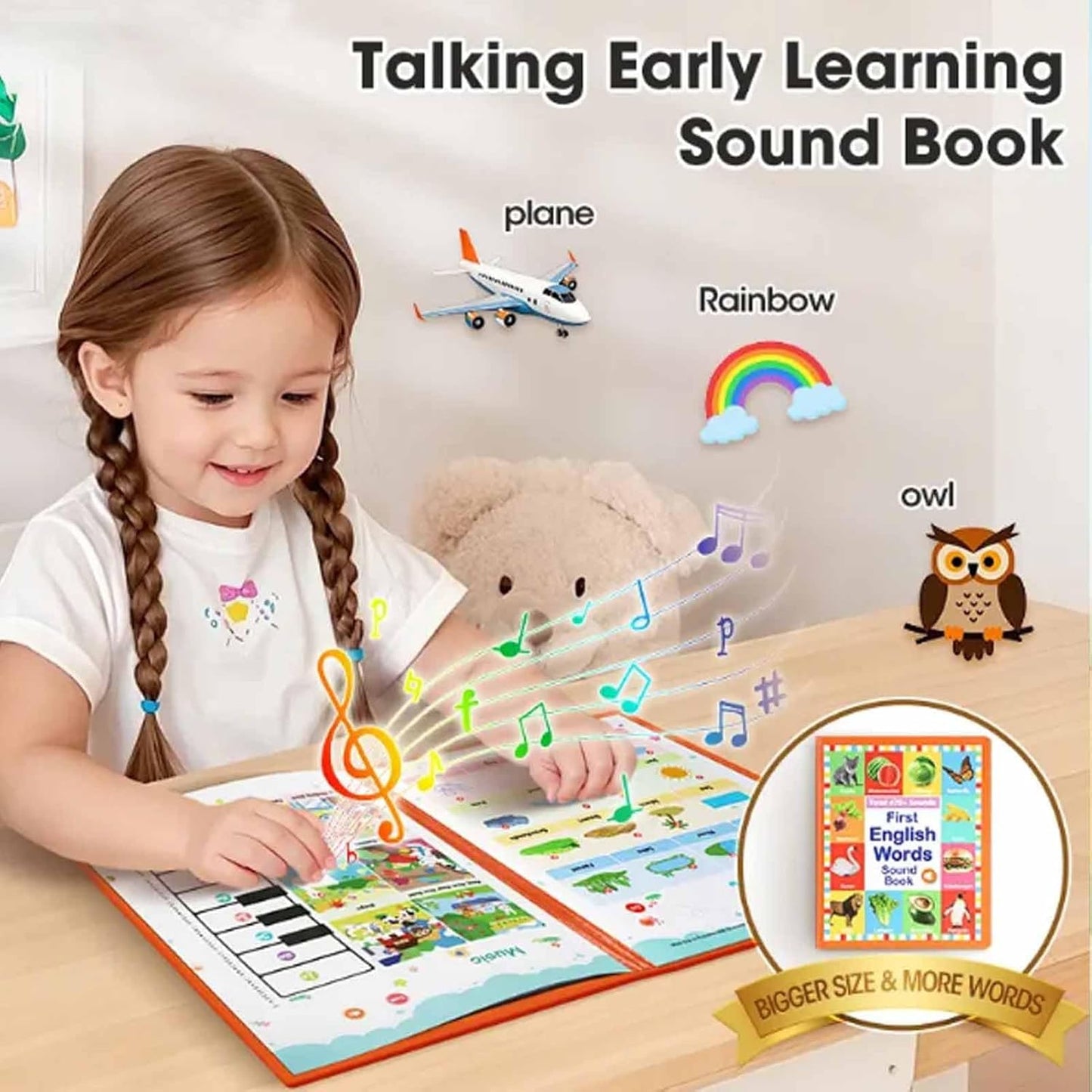 Interactive Alphabet Book Phonics Learning Toy