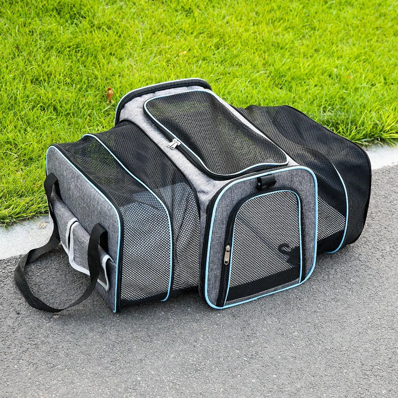 Foldable Pet Carrier Backpack Travel Bag