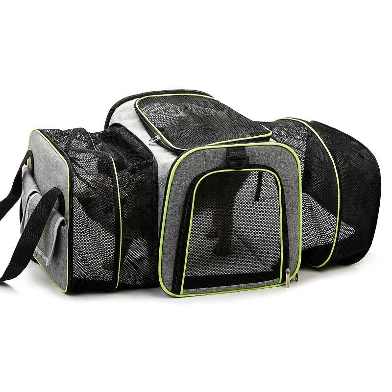 Foldable Pet Carrier Backpack Travel Bag