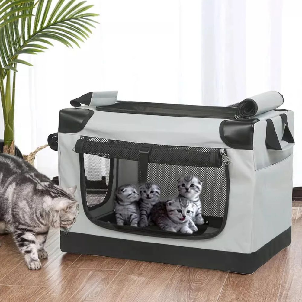 Folding Portable Dog Crate Kennel Pet Carrier