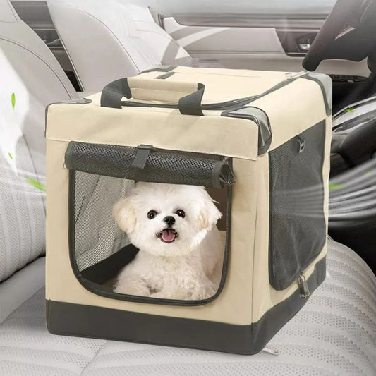Folding Portable Dog Crate Kennel Pet Carrier