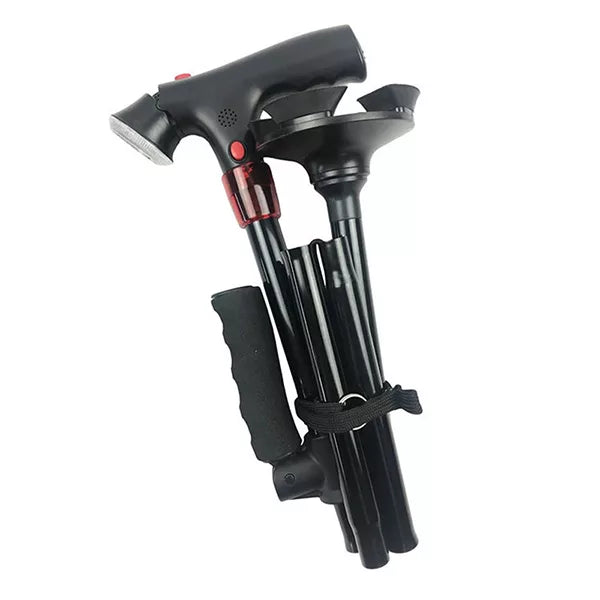 Folding Walking Stick with Light Feature