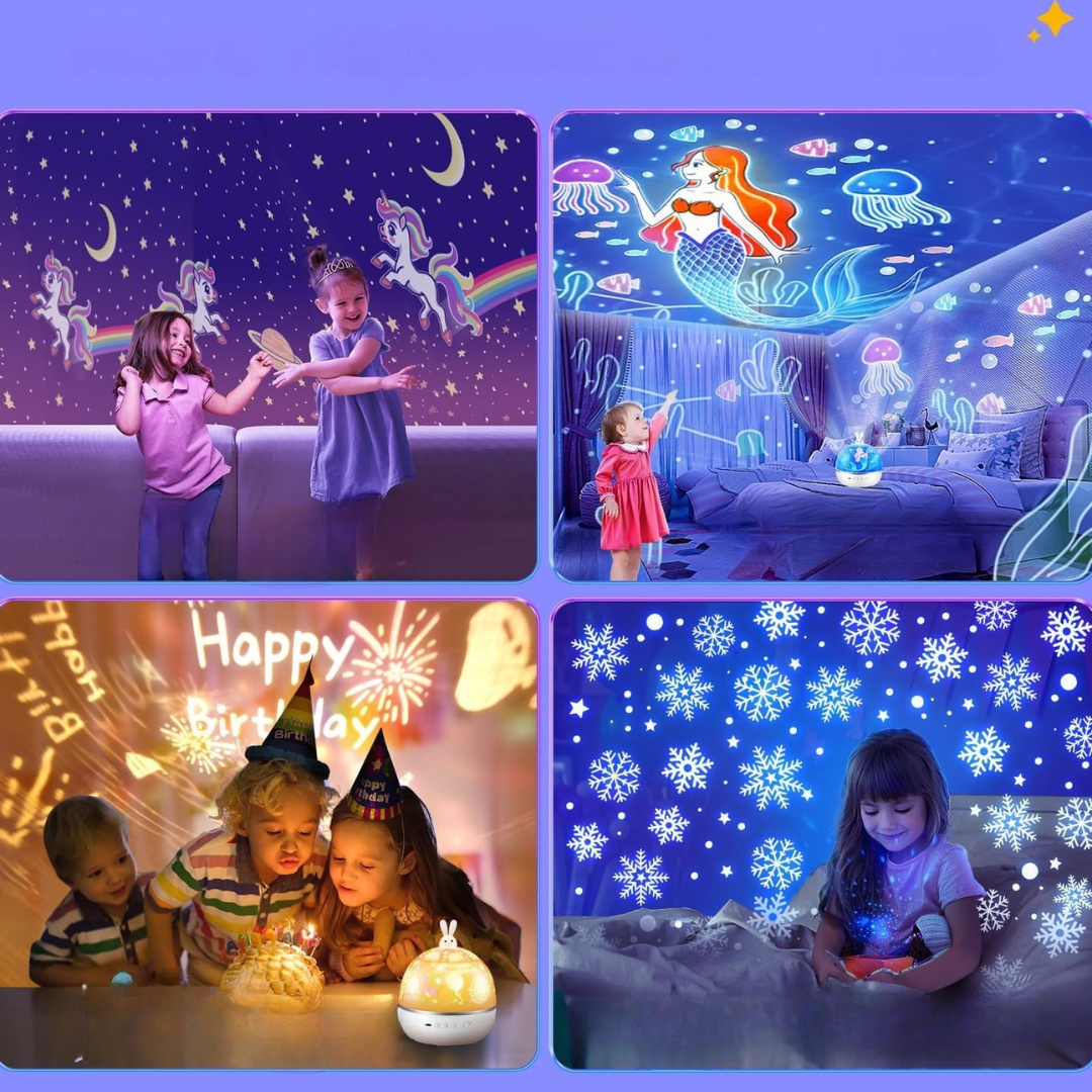 Galaxy Star Projector LED Night Light for Bedroom