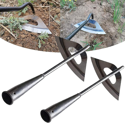 Garden Hoe Tool Set All-Steel Weeding Tools Long Handle