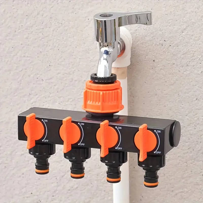 Garden Hose Splitter 4 Way Connector Adapter